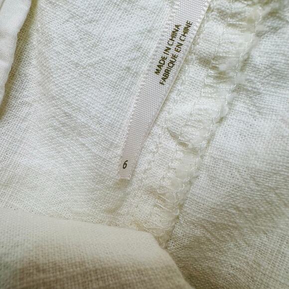 Free People Off White Women’s Tie Waist Pleated Shorts - Picture 6 of 7